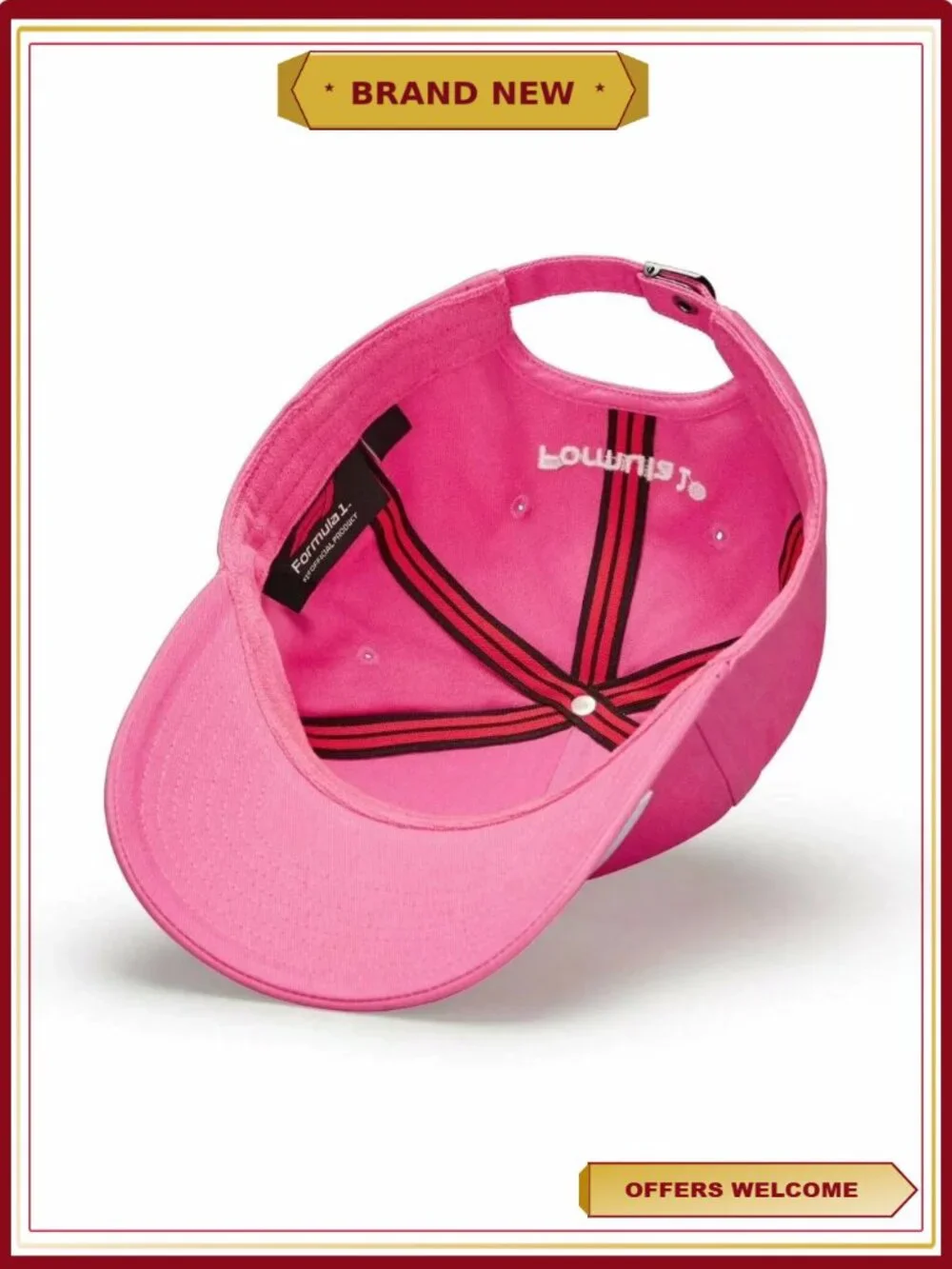 F1 Formula 1 Unisex Large Logo Baseball Cap 100% Cotton Adjustable